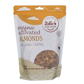 2Die4 Live Foods Activated Organic Almonds 600g