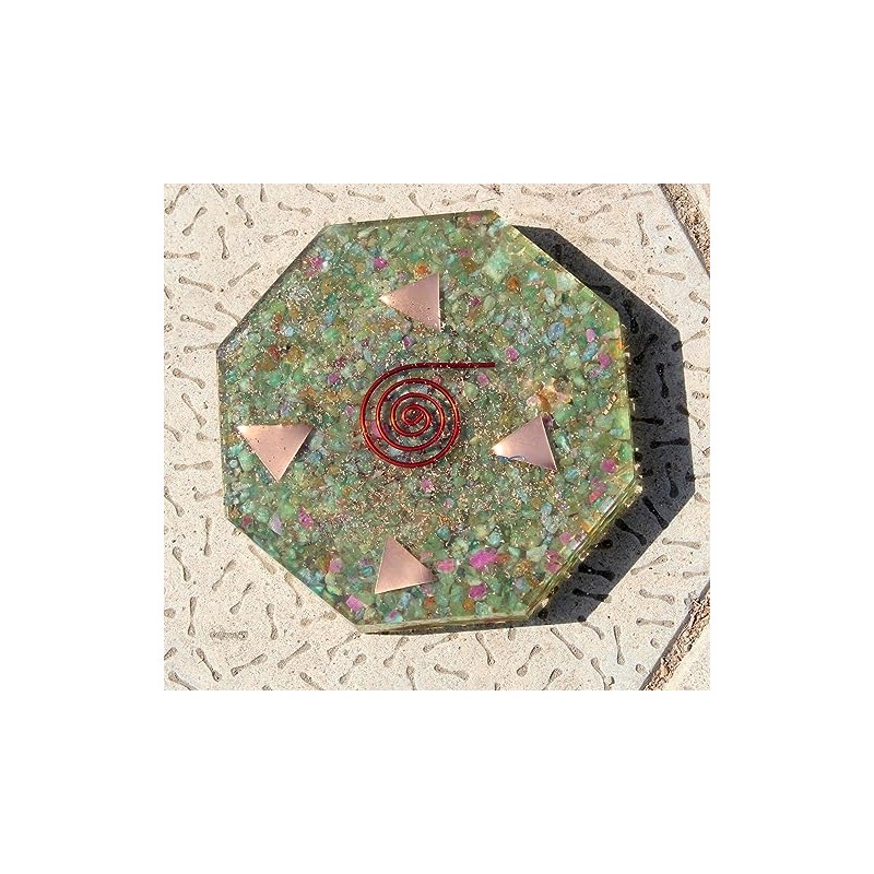 PRAJET CRYSTALS Prajet Energized Orgonite Healing Crystals Hexagonal Vastu Plate