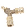Pressure Washer Tee Splitter Coupler Brass Three Way Connector Quick