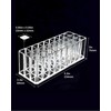 steelhooyee Acrylic Clear Lipstick Organizer 27 Slot Makeup Brush Holder