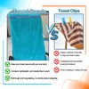 Tailoreadily 6 Pack Towel Bands, Secure Clips Alternative to Keep