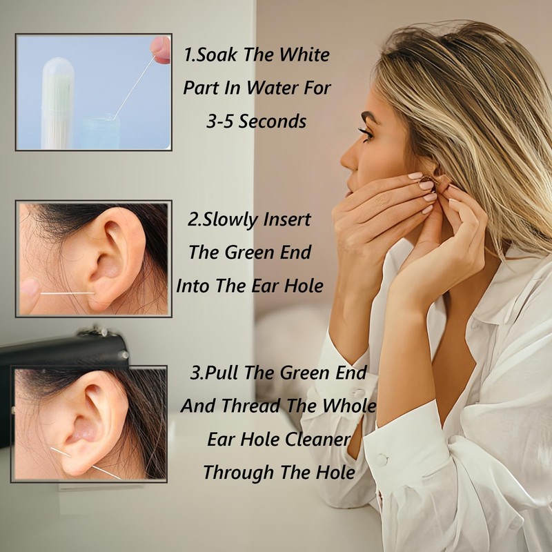 orilace Ear Piercing Kit, 20Pcs Disposable Ear Piercing Gun Kit