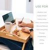 ROSSIE HOME Bamboo Bed Tray, Lap Desk with Phone Holder