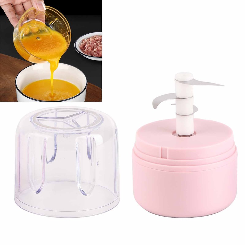 Mini Garlic Chopper Stainless Steel Blade Food Grade Strong Power