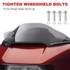 OURONOTO 18Pcs Motorcycle Batwing Fairing Bolt Kit, Stainless Steel Windshield