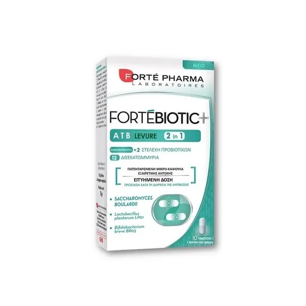 Forte Pharma ForteBiotic+ ATB 2 in 1 Levure 10 caps