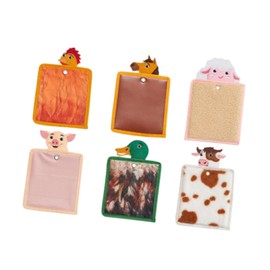 Colcolo 6Pcs Sensory Mats Kids Sensory Toys Cartoon Cute Animal Shaped Tactile Exercise Early Education Toys for Children Boys Girls