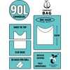 90L x 20 Compostable Compost Bag Food Waste Sacks -