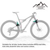NICEDACK Mud Guard, 2Pcs MTB Bicycle Mudguards for 26" 650B