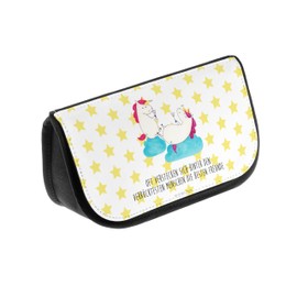 Parent-New Mr. & Mrs. Panda Cosmetic Bag Unicorn Champagne, White, Hand drawn
