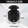 Yinaolan 7 Pin Prewired Plug for Trailer Pole Trailer Socket