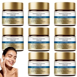 Crema sérum reafirmante facial, crema sérum hidratante con colágeno para una piel joven, hidratación, humectación y reafirmación, sérums antiedad con aceites esenciales, péptidos y colágeno. (8PCS)