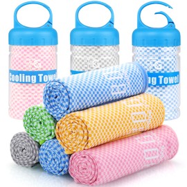 BOGI Cooling Towel, Cooling Towels for Neck(100x30 cm) Ice Towel Cooling Towel, Soft Breathable Sweat Towel for men & women,Stay Cool for Yoga, Sport, Gym, Workout, Camping & More Activities | Pink
