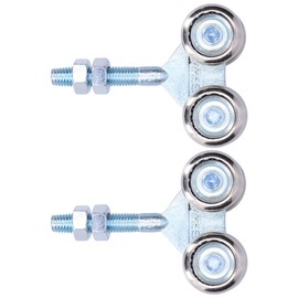 Majatou Majatou Steel Sliding Track Roller Hanging, Glass Door Wheel, 2 Pieces of Door Hanging Wheel Pulley Roller Glass Door Accessories for Barn Doors, With A Diameter of 35mm