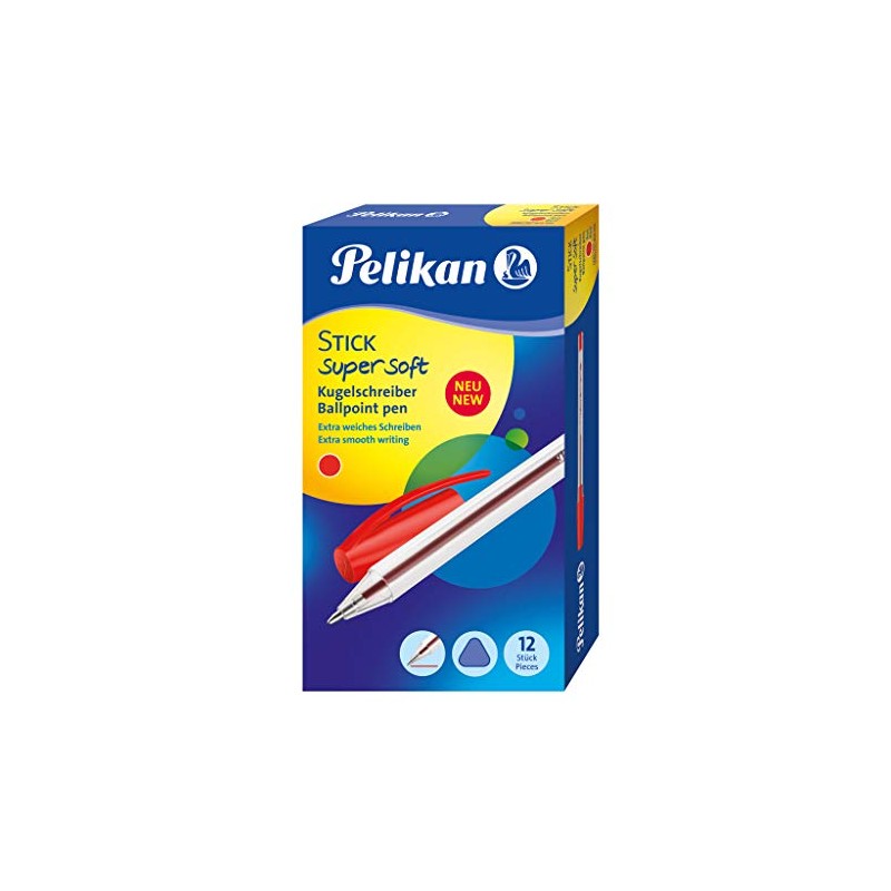 Pelikan Stick K86s Super Soft Red Ergonomic Ballpoint Pen with