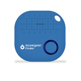 musegear Schlüsselfinder mit Bluetooth App aus Deutschland I Maximaler Datenschutz I hellblau 1er Pack I Für iOS & Android I Schlüssel Finden