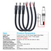 0.8FT 5.5mmx2.1mm 14AWG Pigtail Cable, 12V/24V Male Repair DC Power