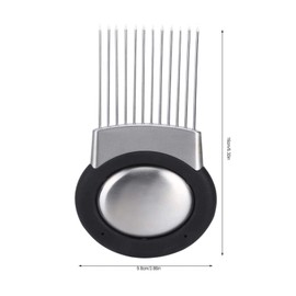 Onion Holder Onion Cutter Vegetable Potato Cutter Slicer Stainless Steel Fork Cutting with Odour Remover Reusable Packaging