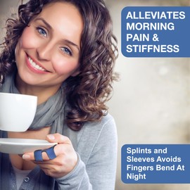 Simply Seniors Finger Splint for Pinky, Middle, Ring, Index Fingers - Brace For Trigger Finger, Mallet & Broken Finger