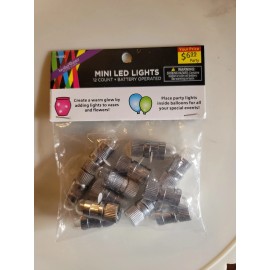 Brother Sister Design Studio  Mini LED Battery Lights 12 Count Ballon Lights -NEW PT3