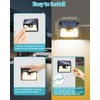 Solar Lights Outdoor 1 Pack, 140LED/3 Modes Motion Sensor Lights