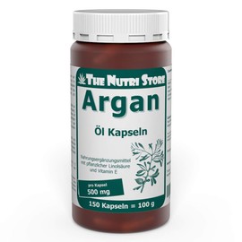 Argan Oil 500 mg Capsules Pack of 150 with Vegetable Linoleic Acid