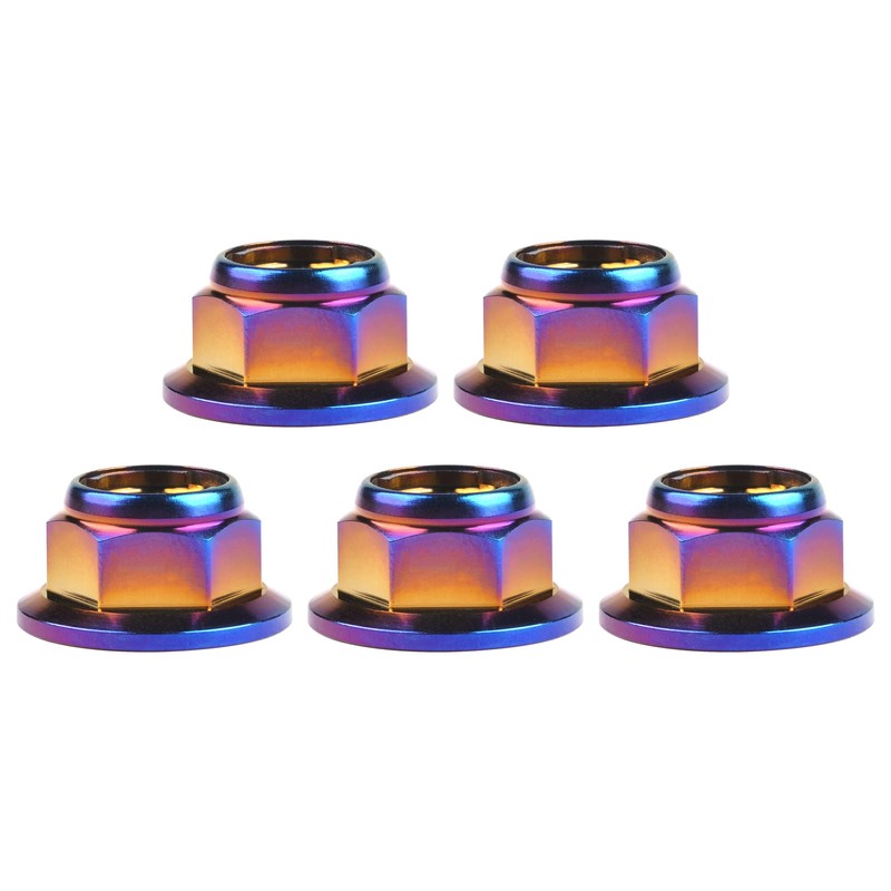 Ruifu Bicycle and Motorcycle Titanium Nuts M6 / M8 /