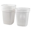 Ortodayes 6-Pack 50 L Large Laundry Baskets, Plastic Clothes Basket