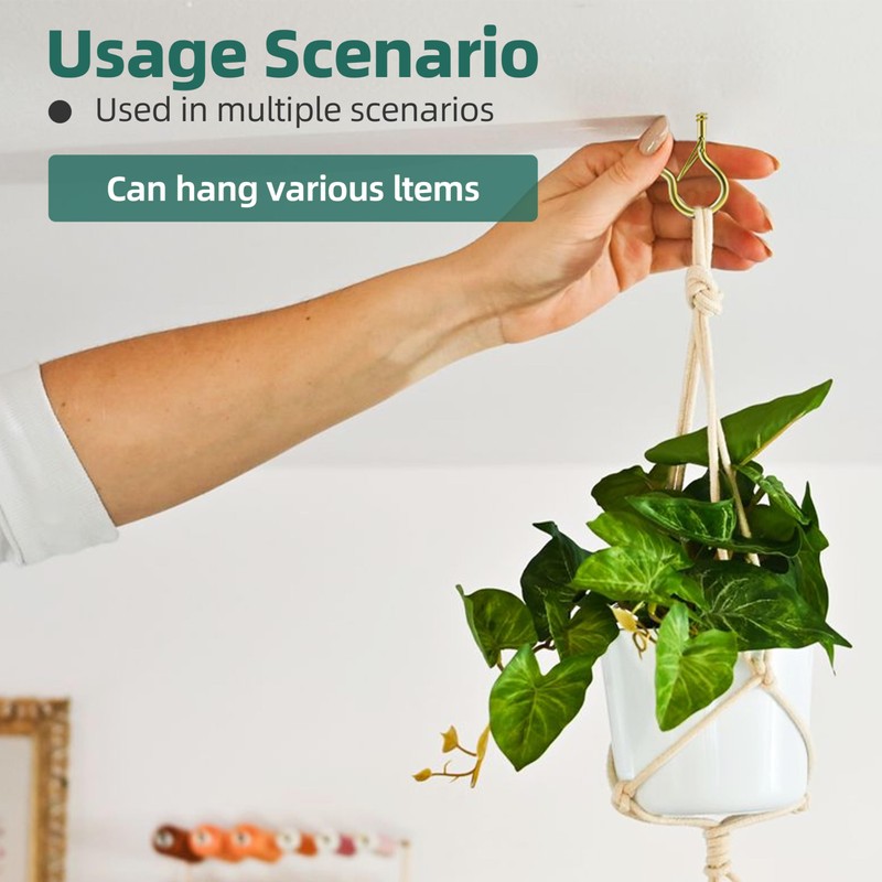 EASTPUK 20PCS Q-Hanger Hooks with Safety Buckle, 2.2 Inch White