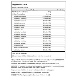 Swanson Swanson Dr. Stephen Langer's Formula - Natural Probiotic w/Prebiotic FOS - 16-Strain Supplement Promoting Digestive Support w/ 3.2 Billion CFU per Capsule - (60 Veggie Capsules) 2 Pack