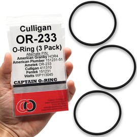 Captain O-Ring – Replacement OR-233 O-Rings for Culligan US-600(A), SY-2000, SY-2300, SY-2500, SY-2650 Water Filter Housings (3 Pack) [Also Called HOR4, 151231-51, 411310, 151231, WP113045]