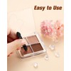 MORGLES 50 PCS Double Ended Eyeshadow Applicators Sticks with Organizer,