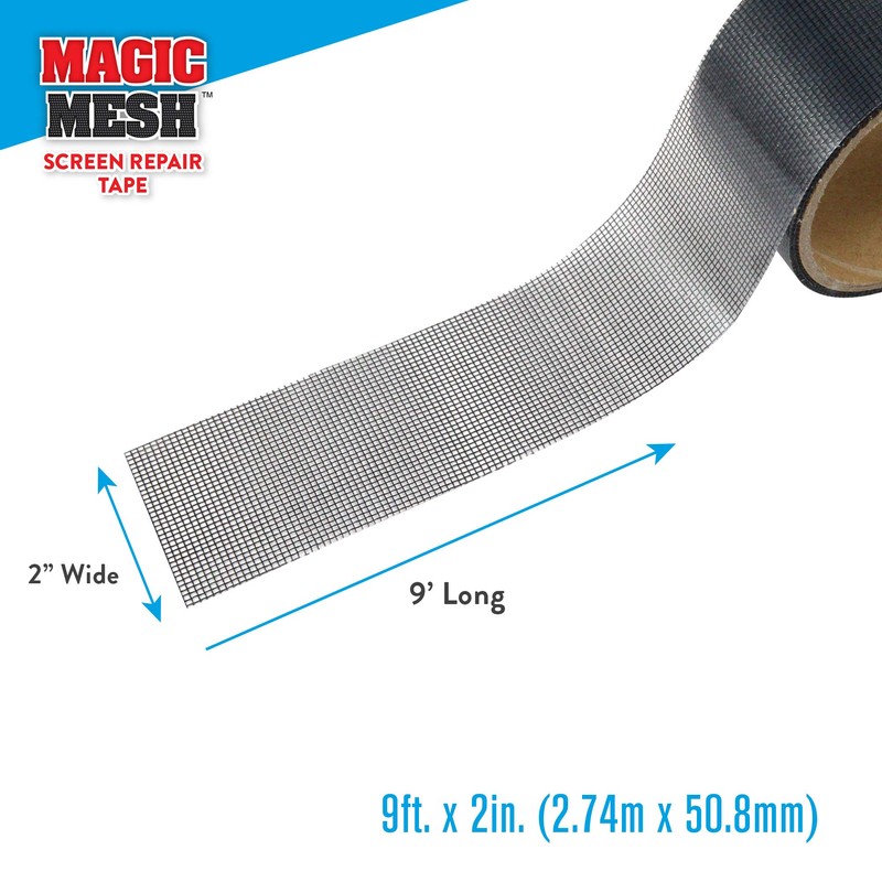 Magic Mesh Screen Repair Tape| Strong Adhesive, Instantly Mend &