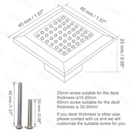 LANC Crystal Cabinet Knobs and Pulls Drawer/Furniture Handles Included Screws All Metal Stylish Shiny Kitchen Hardware 2 Pack, Gold, B1001G-P2