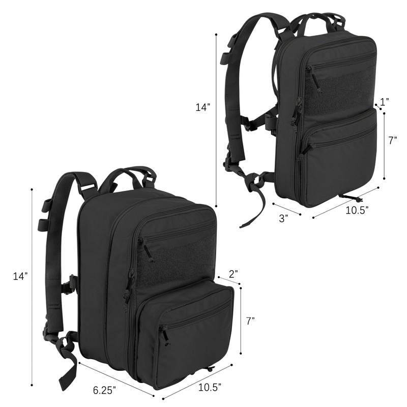 KRYDEX GEAR D3 Tactical Expandable Backpack MOLLE Backpack for Travelling