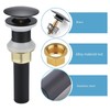 Rockgoya Bathroom Sink Drain,Drain Stopper Bathroom Sink Without Overflow,Pop Up