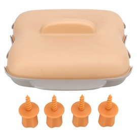 Zerodis Microwave Corn Cooker, Microwave Corn Steamer Airtight Lid Steams Food Grade PP No Microwavable Portable for Delicious Dorm Small Kitchen()