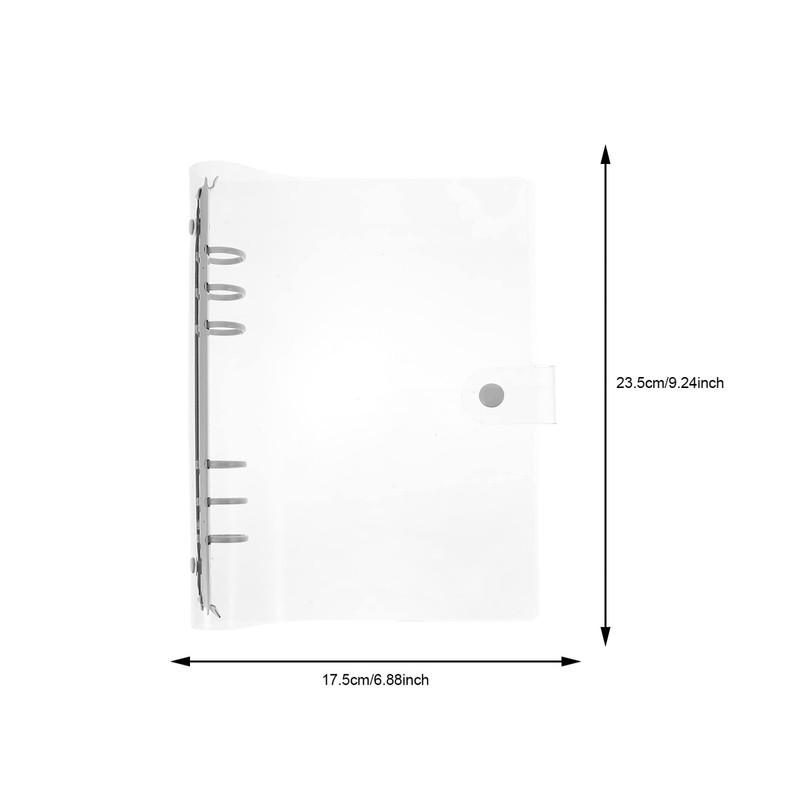 Operitacx Pvc Account Book Binder Ring Protectors 3 Ring Binder