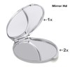 Black High Heels Folding Make Up Mirror, Portable Travel Makeup
