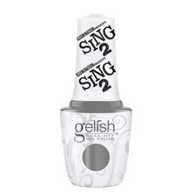 Gelish Holiday Sing 2 Collection (Moon Theater Shine) Silver Gel Nail Polish, Silver Nail Colors, Gel Nail Colors, 0.5 ounce