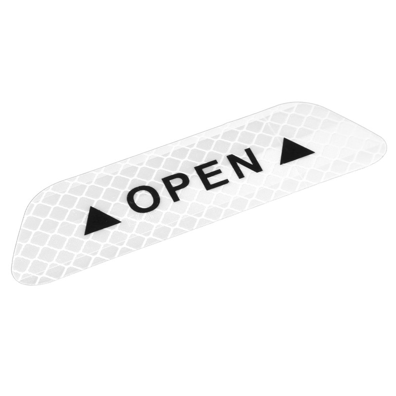 X AUTOHAUX 4pcs Car Door Reflective Sticker Open Warning Safety