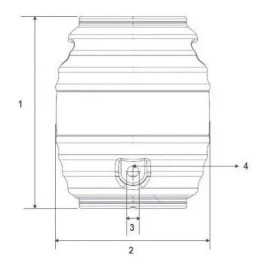 ARCO 1 Dispensador Agua Fresca Vitrolero Fiesta Despachador 19 Lt