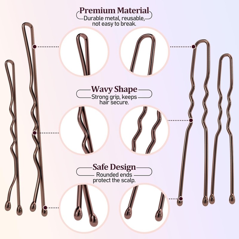 Kit de 385 Piezas de Horquillas y Pasadores para Cabello