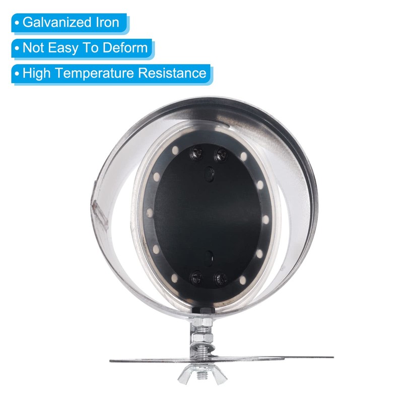 PATIKIL 4" HVAC Duct Manual Volume Damper, Metal Adjustment Airflow