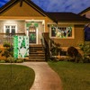 St Patrick's Day Garden Flag with Green Lights - Welcome