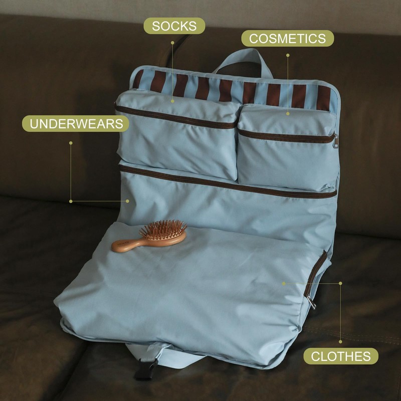 SMQH Symqhe 4-in-1 Foldable Travel Packing Luggage Organizers for Travel