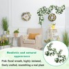 Flower Garland Decoration, 2 Pack White Artificial Flowers Garlands, 220cm