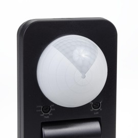 Maclean MCE243 Infrared Motion Sensor with Twilight Sensor 360° Detection Range up to 20 m Sensor IP65 Max 2000 W (Black)