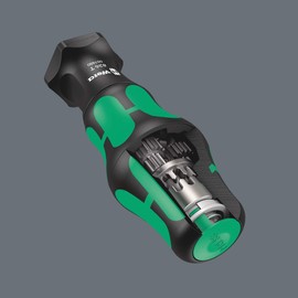 Wera 05057480001 826 T Kraftform Turbo bit-Holding Screwdriver Handle with Rapidaptor Quick-Release Chuck, 1/4" x 146 mm