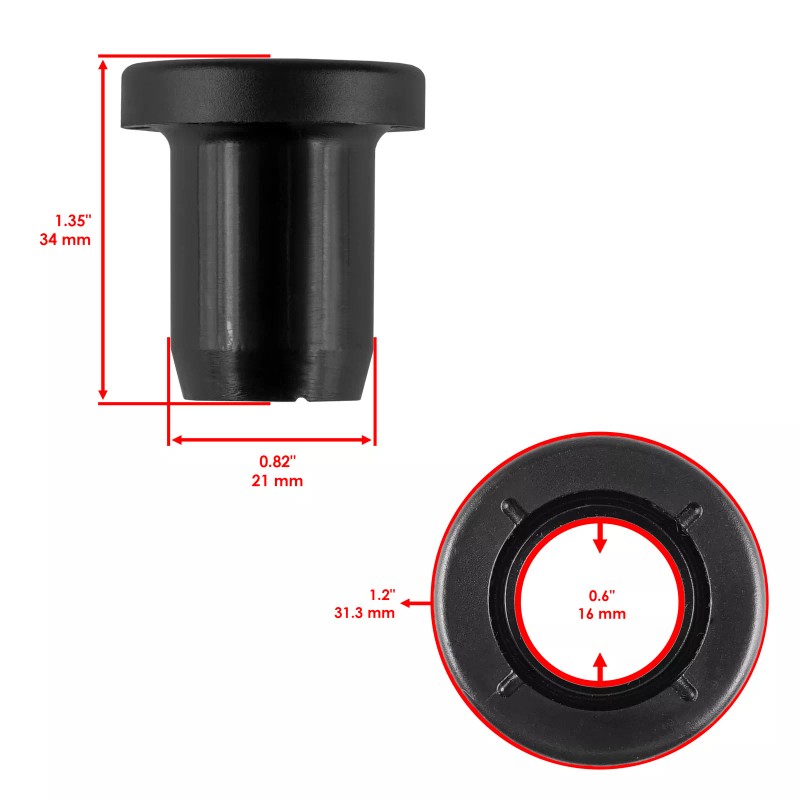 Caltric Rear Control Arm Bushing Kit For Polaris Ranger 400